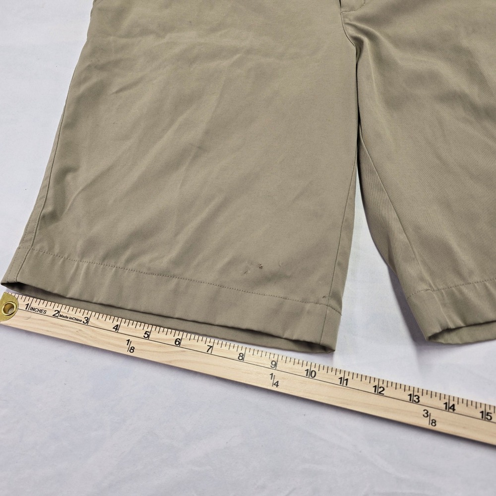 Nike Golf Men's Khaki‎ Flat Front Fit Dry Performance Shorts Size 32 - Picture 5 of 8